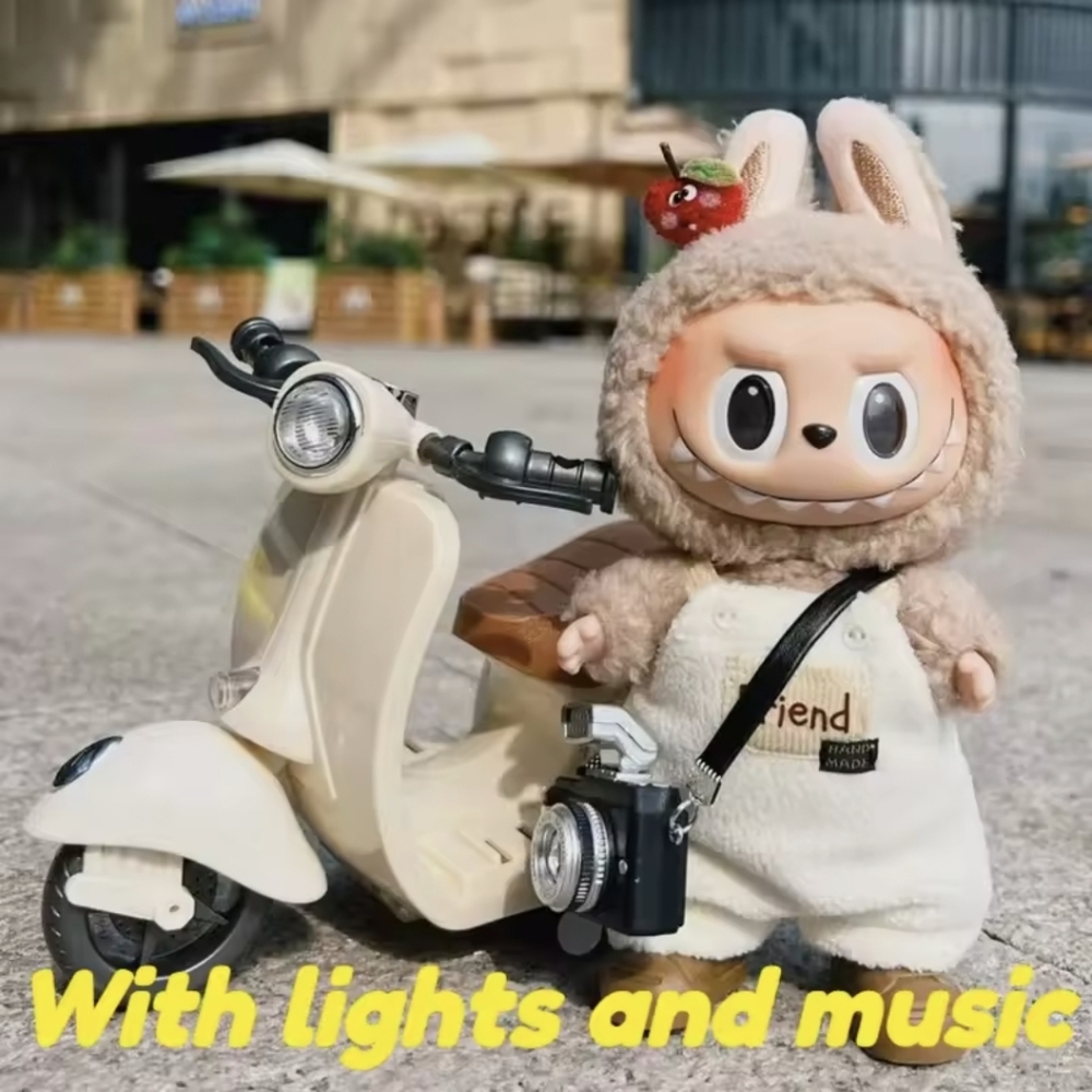 Doll Scooter (Vespa Style)- For Labubu Or Any Other 14 To 17 cm NIP - Picture 3 of 7